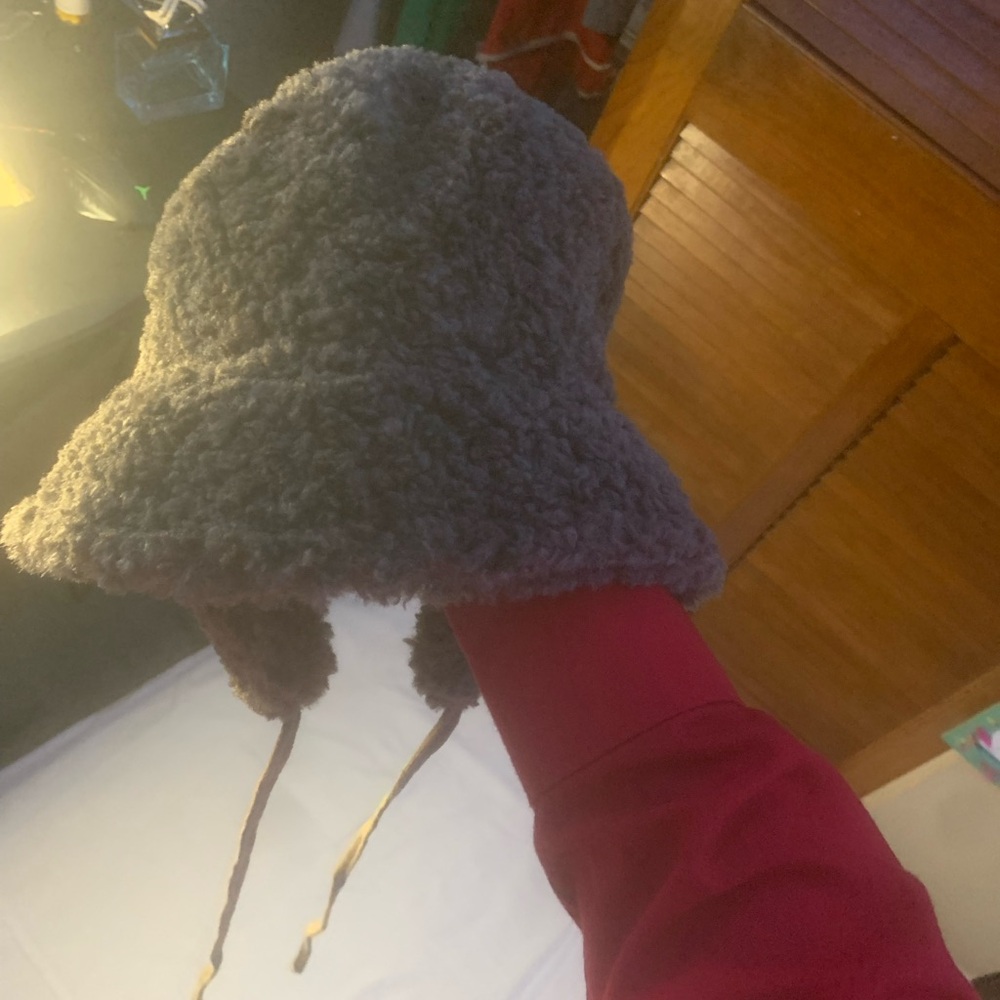 Christmas bucket hat sheep fur
